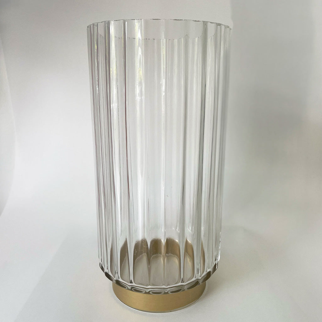 Glass Astoria Ribbed Vases