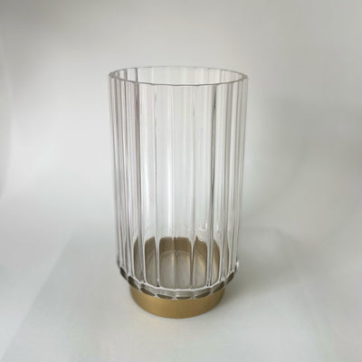 Glass Astoria Ribbed Vases