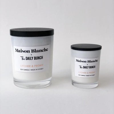 Maison Blanche x The Daily Bunch Lychee & Peony Candle