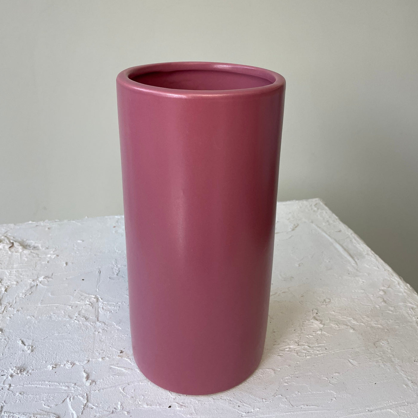 Ceramic Cylinder Vase (Suitable for Small or Medium size bunches) *more colours available