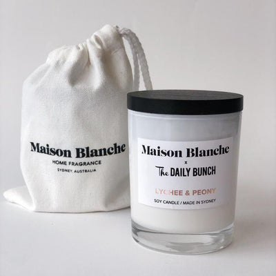 Maison Blanche x The Daily Bunch Lychee & Peony Candle