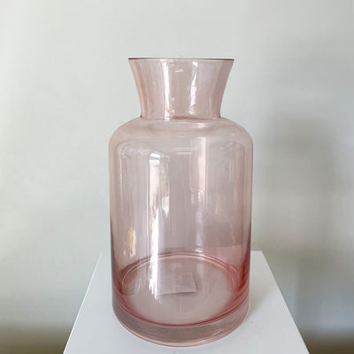 Vase - Pink glass (suitable for Medium or Large)